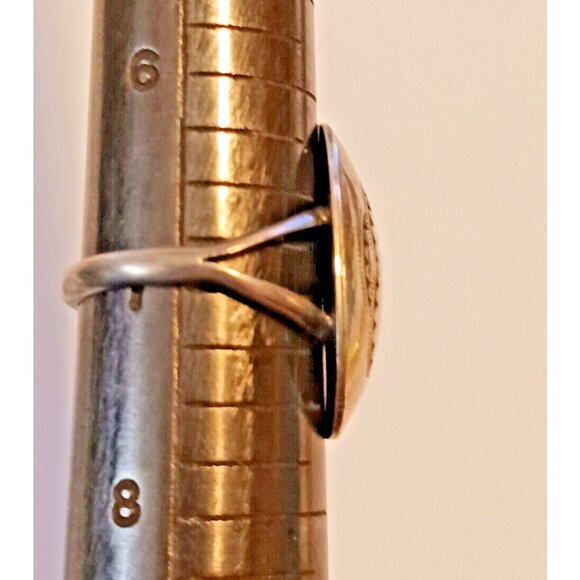 Native American Navajo Vintage Sterling Turquoise Ring s7 (1383) - Picture 5 of 6